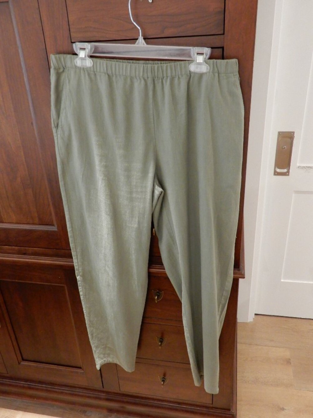 Eileen Fisher Ladies Organic Cotton Pull On Pants Size Medium